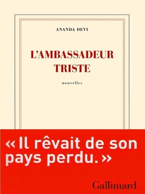 cover image of L'ambassadeur triste
